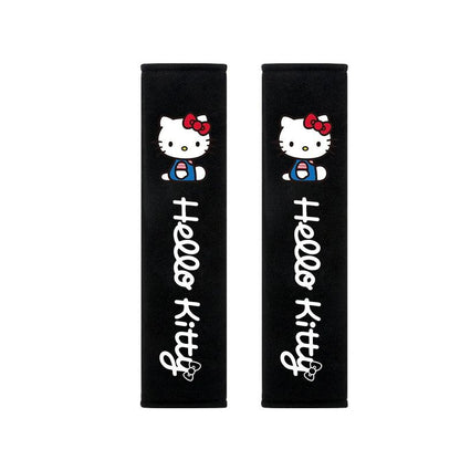 Hello Kitty Soft Car Seat Belt Covers 2Pcs Universal Shoulder Pads