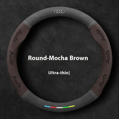 Audi Suede Anti-Slip Steering Wheel Cover