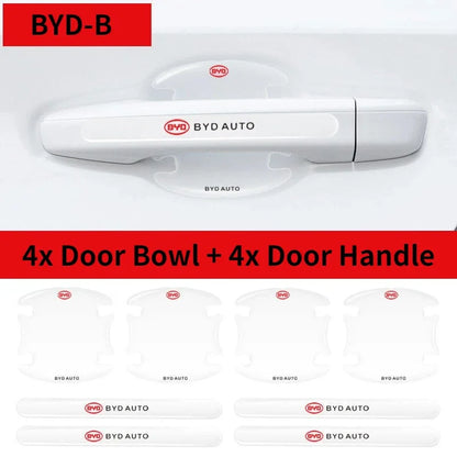 8pcs Door Handle Anti Collision Stickers for BYD Atto 3 Yuan Plus