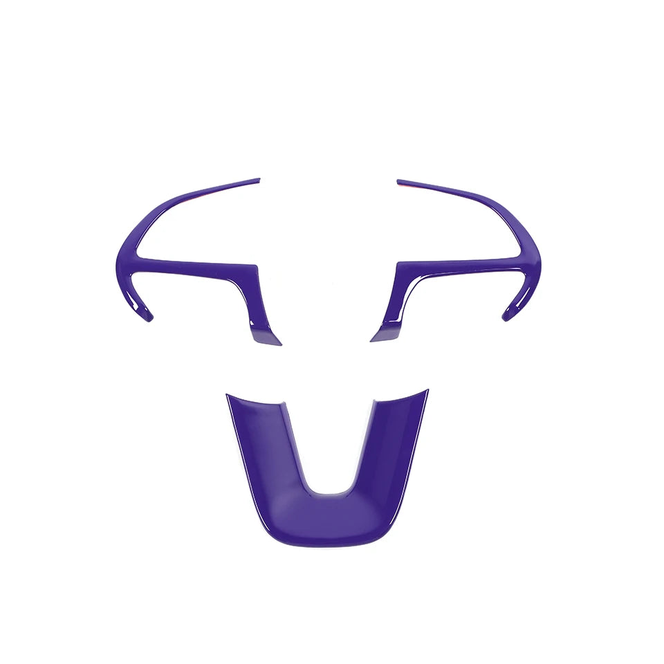 Dodge Carbon Fibre Steering Wheel Cover - Purple