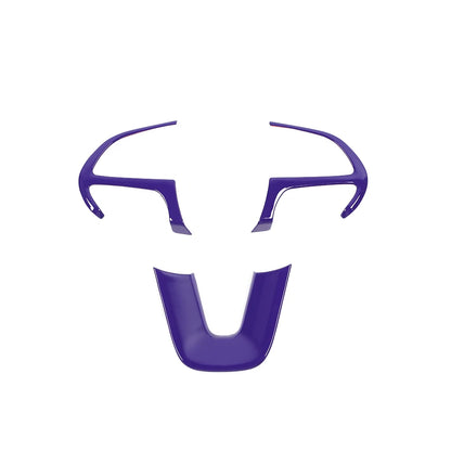 Dodge Carbon Fibre Steering Wheel Cover - Purple