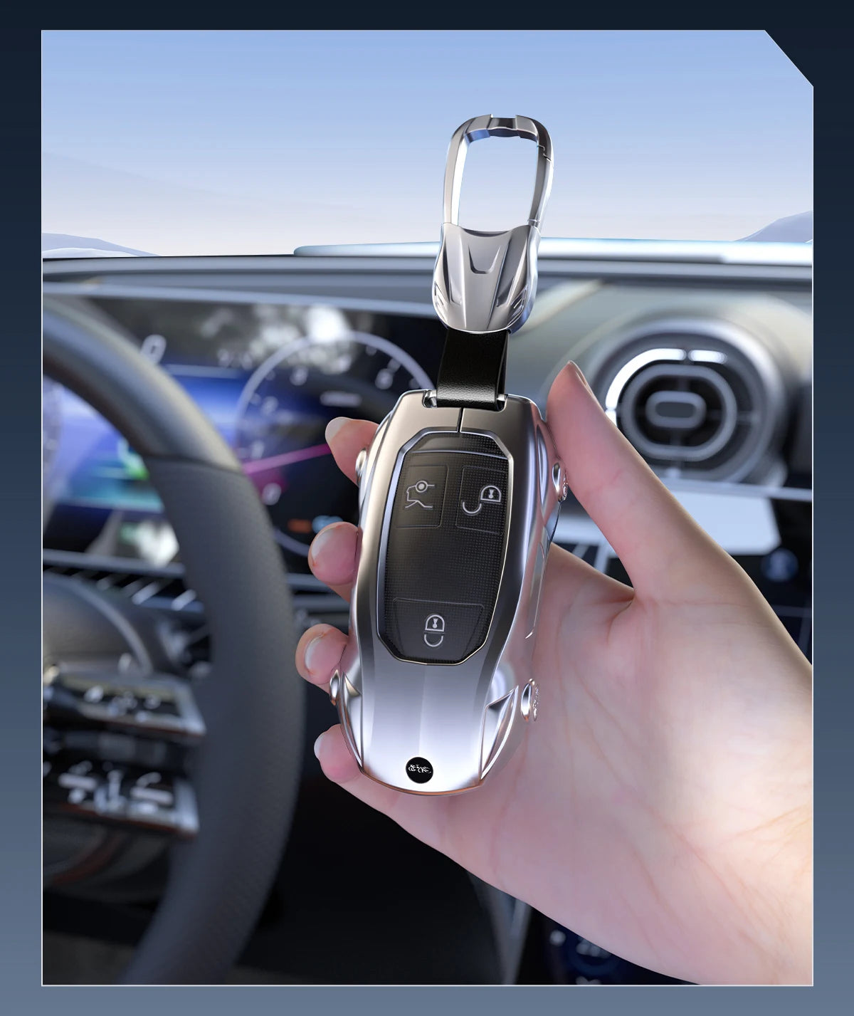 Mercedes-Benz Zinc Alloy Car Key Cover – A, C, E & S Class