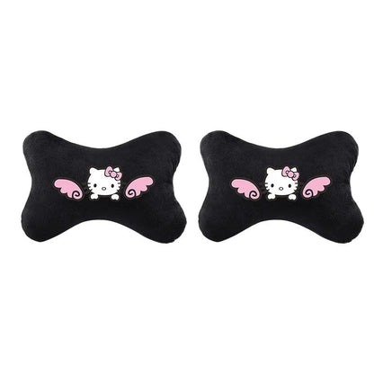 Hello Kitty Neck Support Pillow Auto Headrest Car Seat Cushion