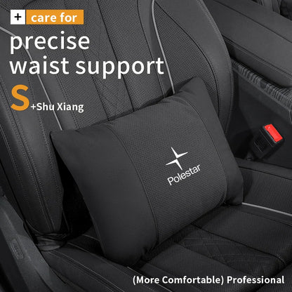 Polestar Car Headrest Neck & Lumbar Support Cushion