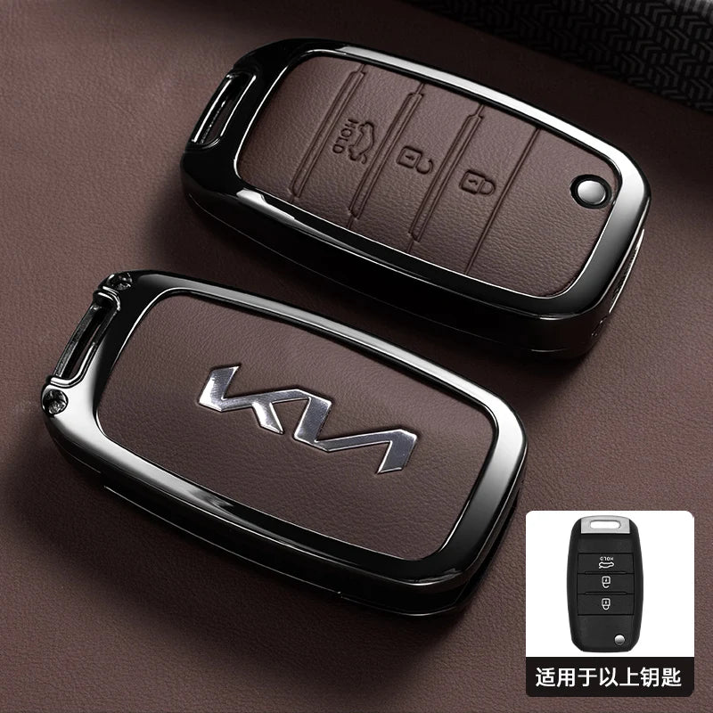 Kia Rio Optima Sportage Soul 3 Button Flip Remote Key Case Cover