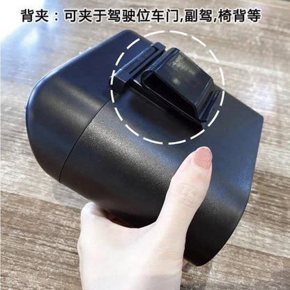 Hanging Car Trash Bin with Bowknot Design - Auto Organizer Storage