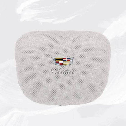 Cadillac Escalade Breathable Neck Pillow & Lumbar Support XT4 XT5 ATS CTS SRX XTS BLS GT4 - headrest 1pc white