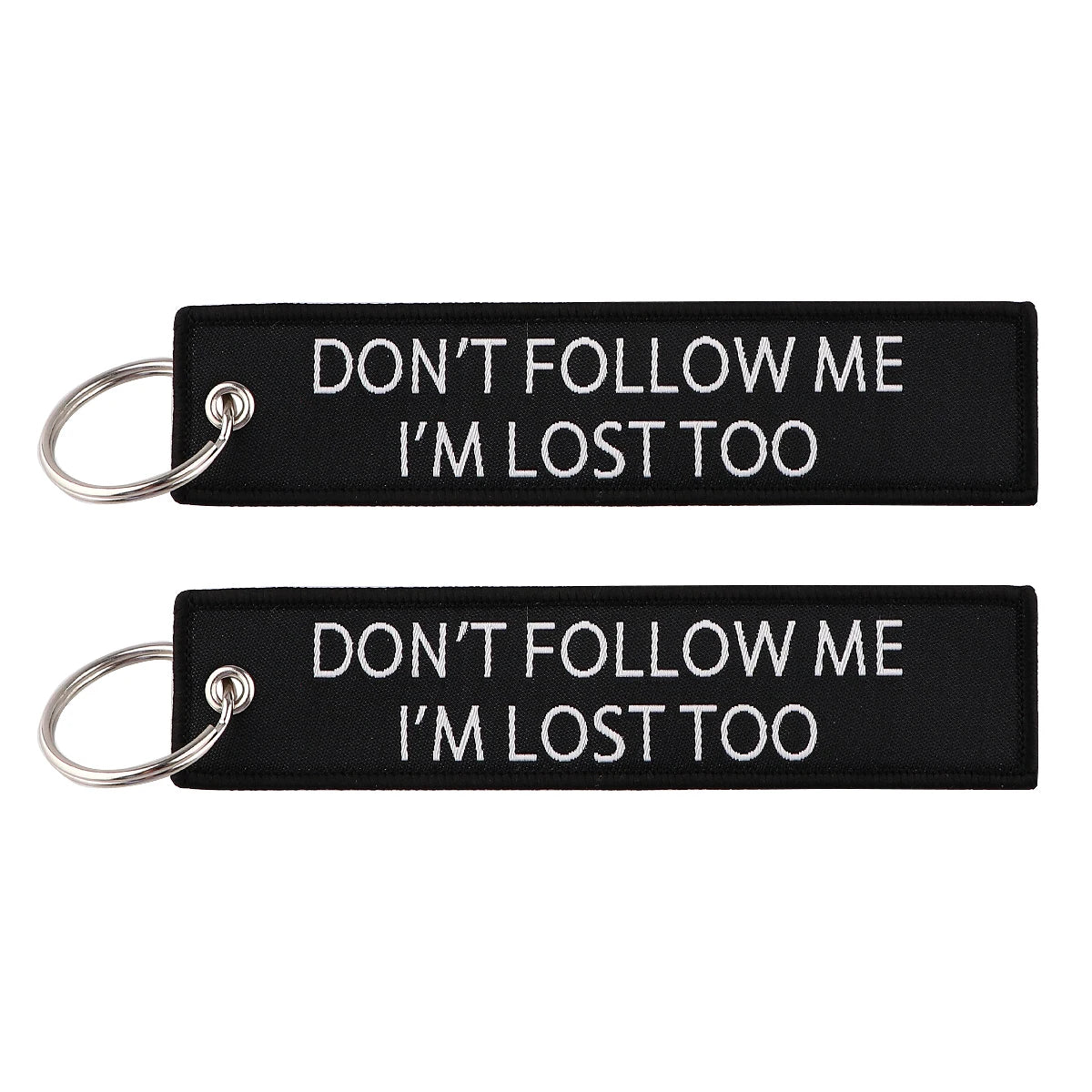 Embroidered Keys Tag Keychain - Personalized Key Identifier Fob