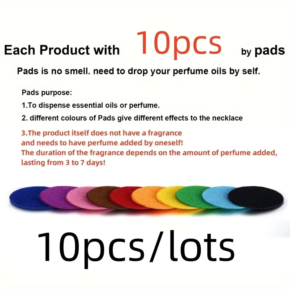 Refillable Car Air Freshener Vent Clip with 10 Pads - A