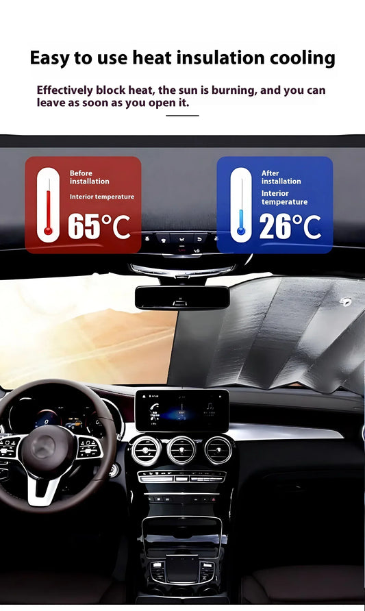 Snoopy Car Windshield Sunshade Cover Visor - A