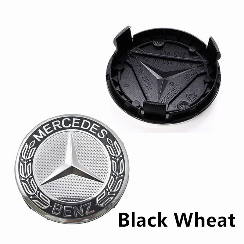 4pcs 75mm Mercedes Benz Wheel Center Caps Hub Covers