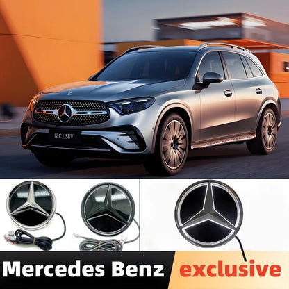LED Illuminated Mercedes-Benz Star Grille Emblem – Front LED Logo Badge