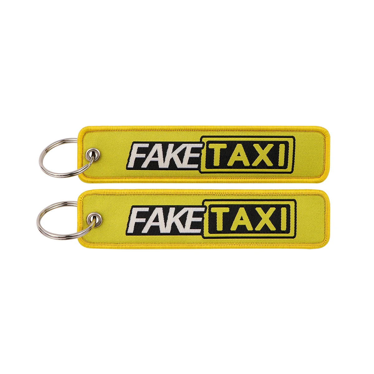 Embroidered Keys Tag Keychain - Personalized Key Identifier Fob