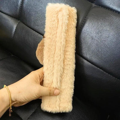 Capybara Plush Car Seat Belt Cover Universal Auto Safety Shoulder Pad