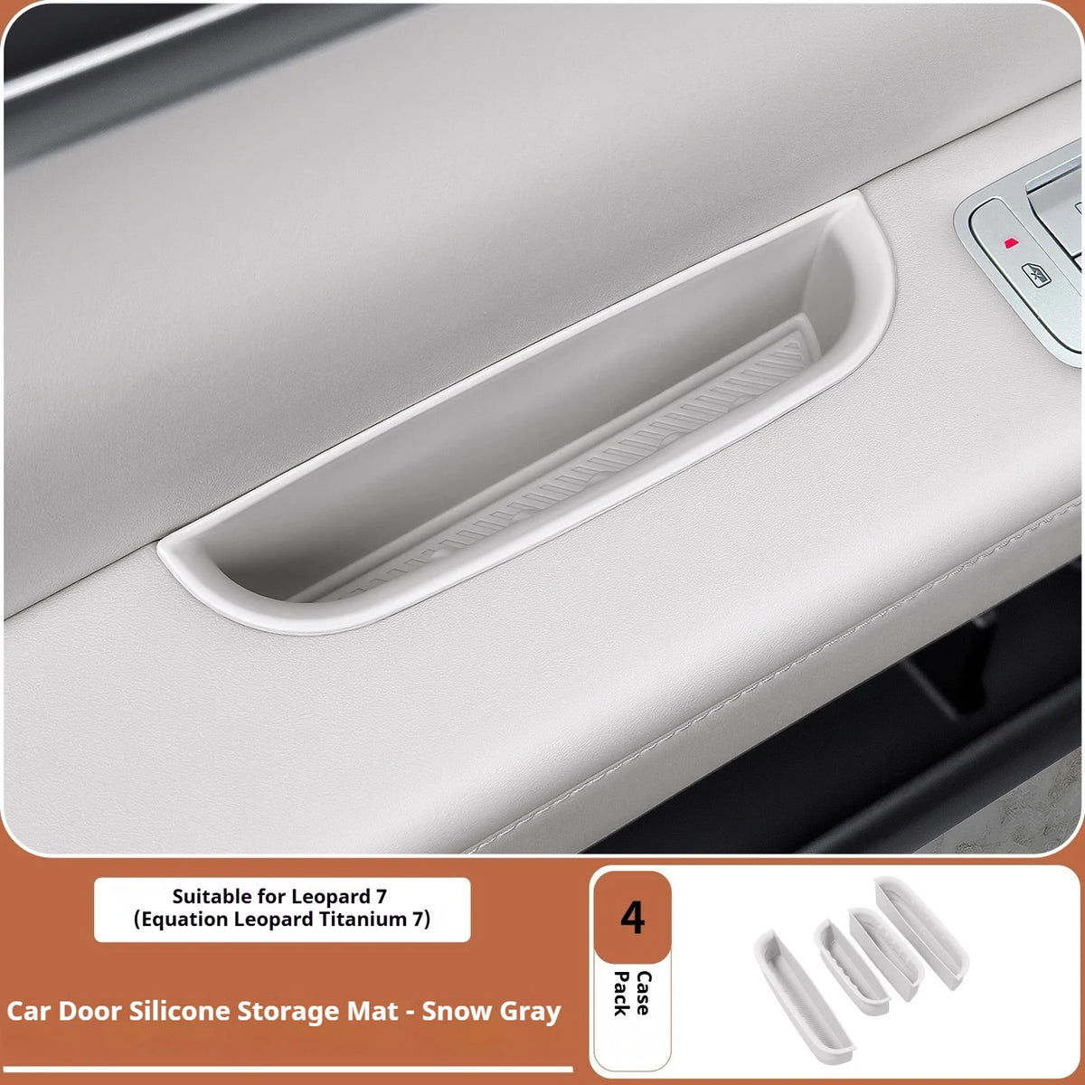 BYD Ti7 Door Handle Storage Box and Rear Bin - Gary 4Pcs