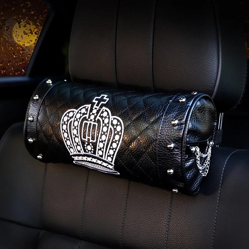 Punk Chain Leather Tissue Box Holder - Block Style Car Organizer