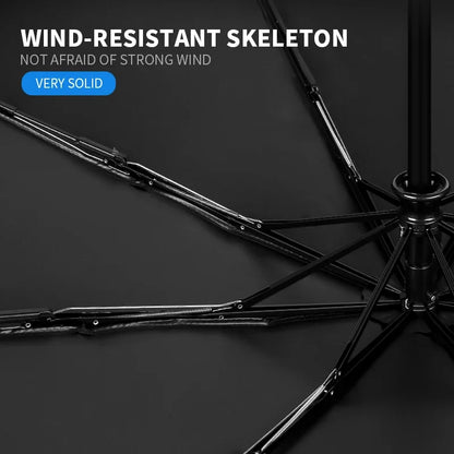 Tesla Branded Fully Automatic Umbrella – Windproof, Compact & Stylish