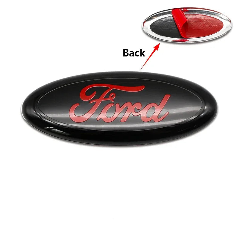 Ford 14.5cm Metal Front Grille & Trunk Logo Badge Emblem - C