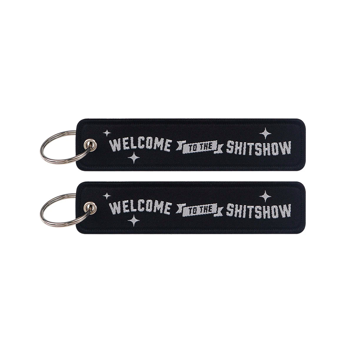 Embroidered Keys Tag Keychain - Personalized Key Identifier Fob