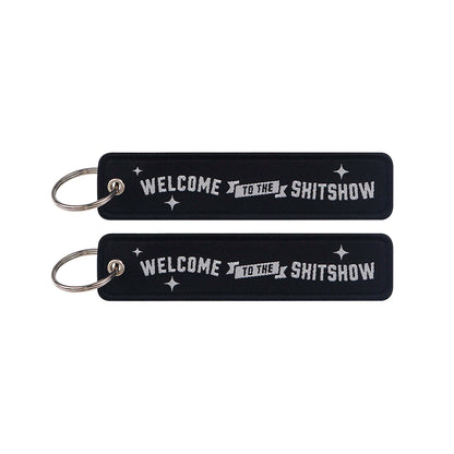 Embroidered Keys Tag Keychain - Personalized Key Identifier Fob