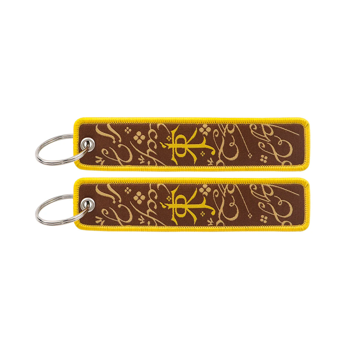 Embroidered Keys Tag Keychain - Personalized Key Identifier Fob