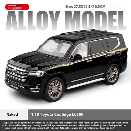 Toyota Land Cruiser LC300 – Alloy Diecast SUV Model Car - white