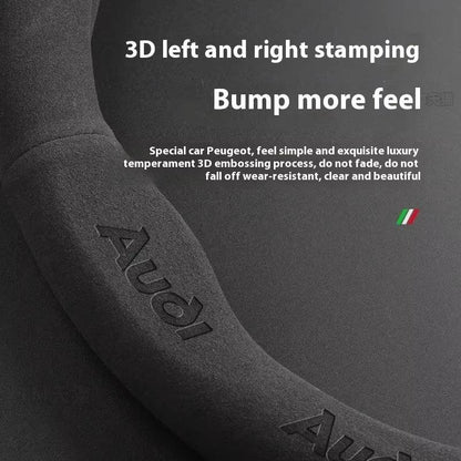 Audi Suede Anti-Slip Steering Wheel Cover