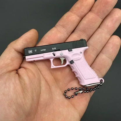 1:3 Scale G17 Metal Keychain - Tactical Mini Replica Pendant Gift