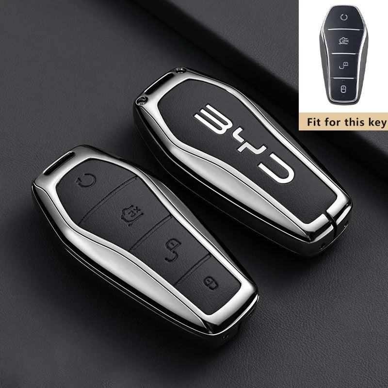 Zinc Alloy Key Case for BYD Tang L EV DM DMi Remote Fob Protection