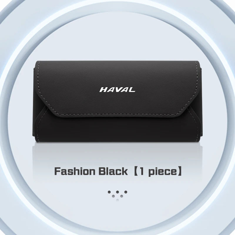 Haval Magnetic Leather Car Sunglasses Case