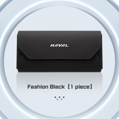 Haval Magnetic Leather Car Sunglasses Case