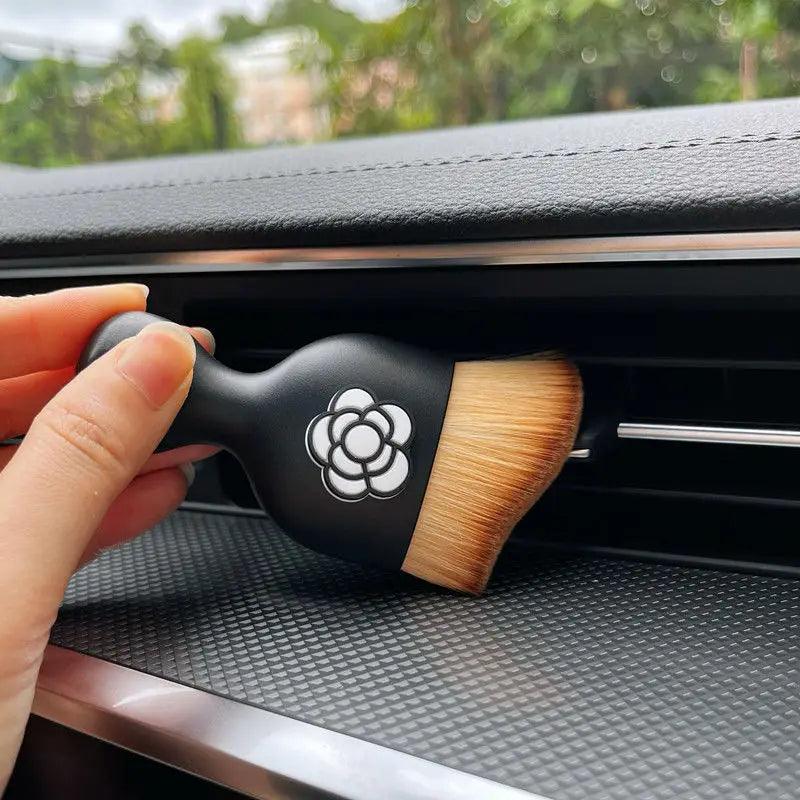 Camellia Flower Car Interior Detailing Brush - AC Vent Crevice Dust