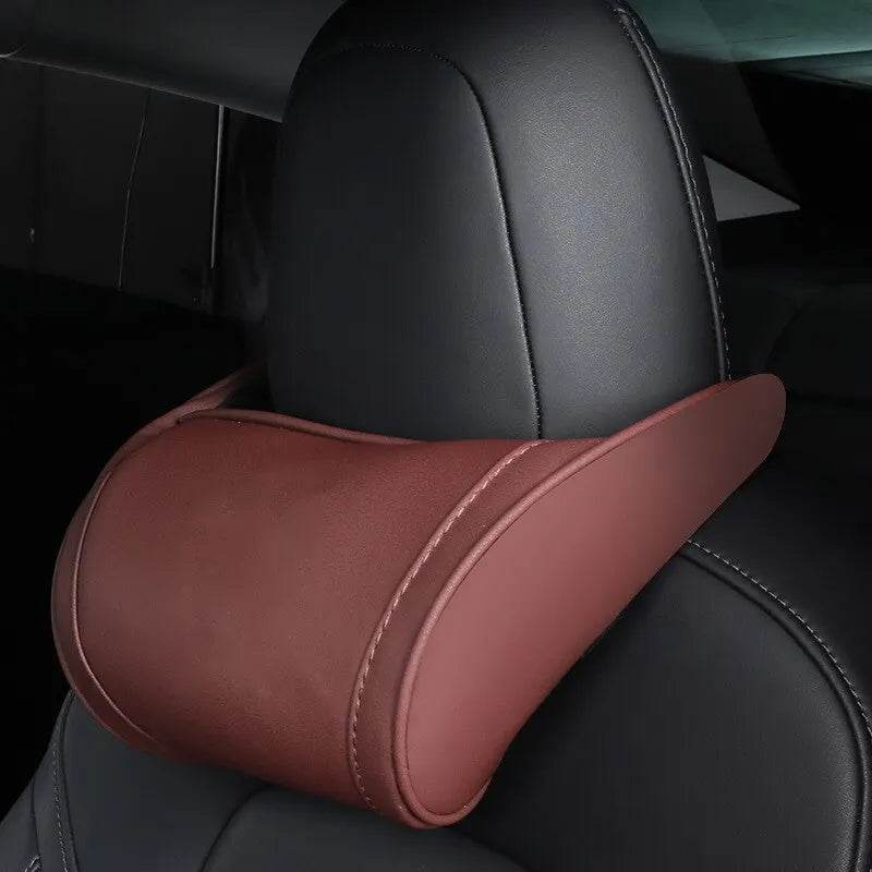 Tesla Model 3/Y Neck & Headrest Pillow - Beige color