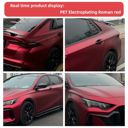 Matte Metallic Romanee Red Car Wrap Vinyl Film with Air Release
