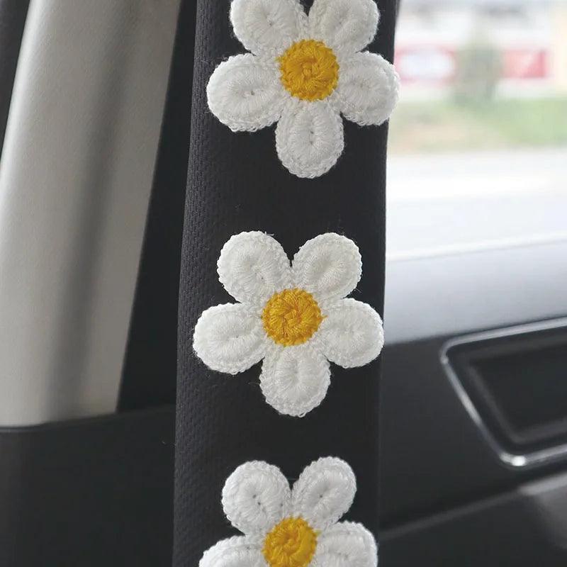 Flower Cartoon Seat Belt Shoulder Pad Cover Interior Protection