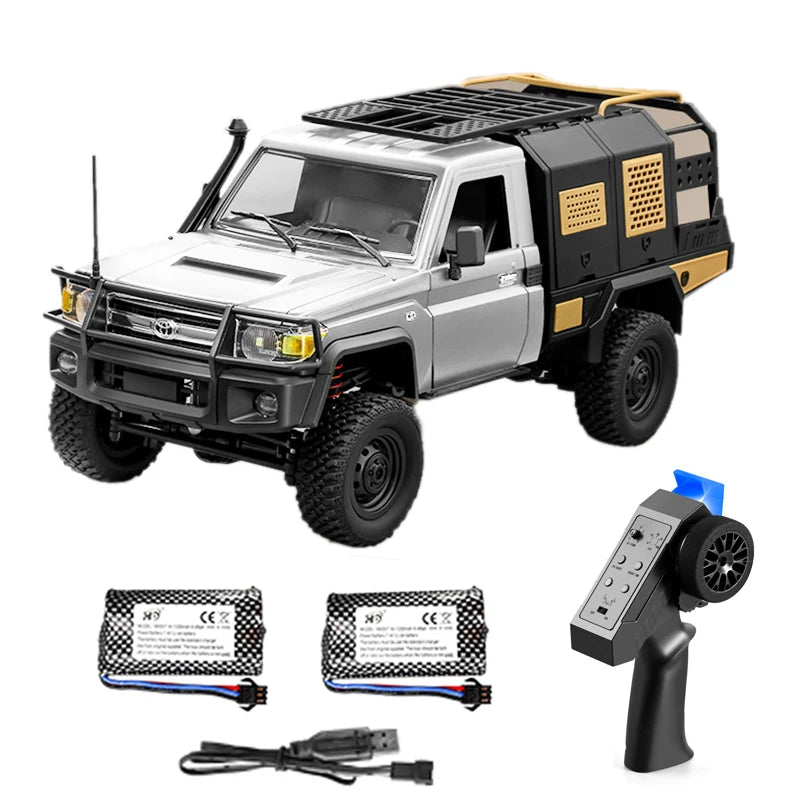 MN82 Series RC Pickup Truck – 4WD Off-Road Climbing Car - MN82 Red-1B
