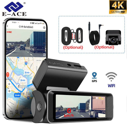 4K Mini Dash Cam With Rear Camera - 