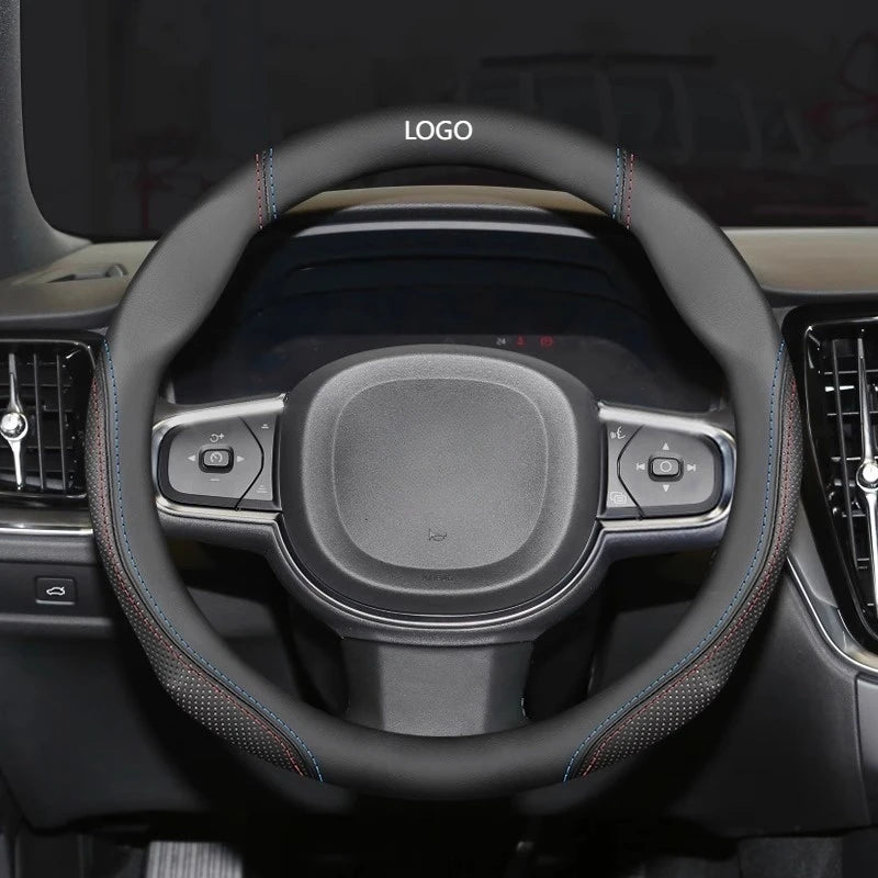 Suede Leather Steering Wheel Cover for Trumpchi GAC Ga3 Ga4 Ga5