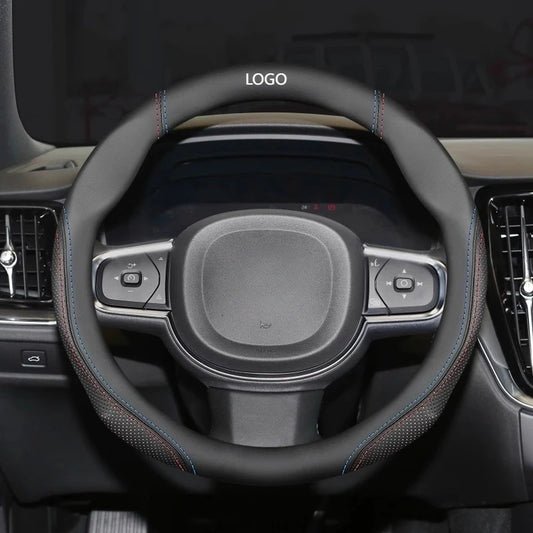 Suede Leather Steering Wheel Cover for Trumpchi GAC Ga3 Ga4 Ga5