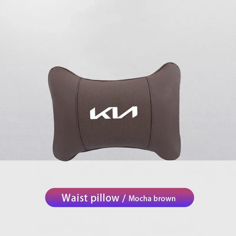 KIA Car Headrest & Lumber Support Pillow - Mocha Brown Lumber Support Pillow