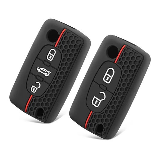 Citroen silicone flip key cover — Xsara Picasso, C5, C6, C8