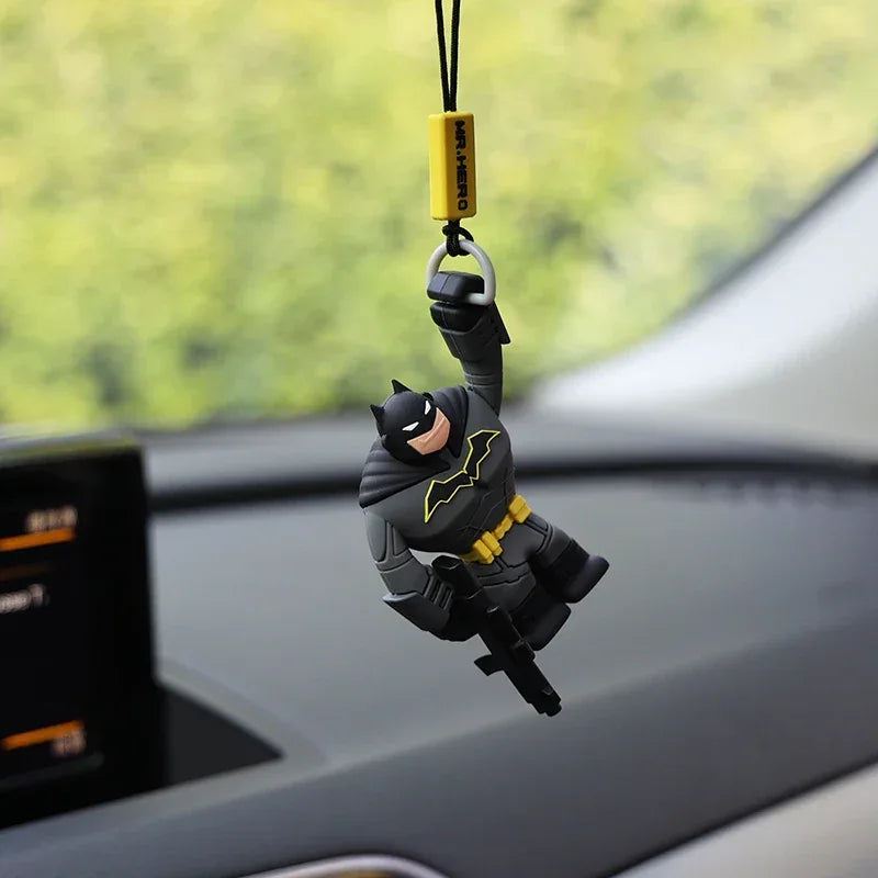 Batman/Superman & Spider-Man Car Rearview Mirror Ornament - Batman-A