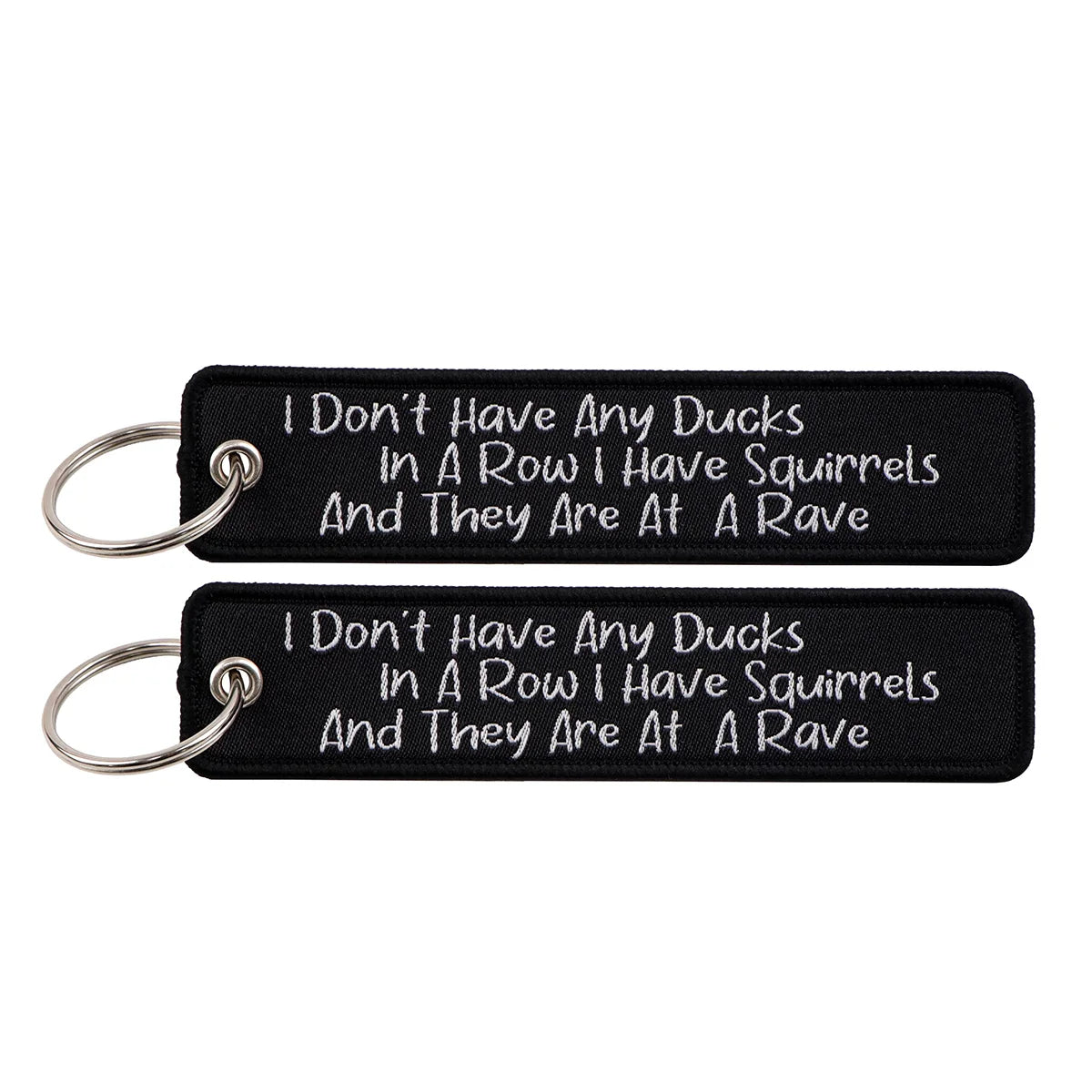 Embroidered Keys Tag Keychain - Personalized Key Identifier Fob