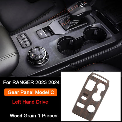 Ford Ranger Wildtrak Wood Grain Trim - Gear Panel C LHD