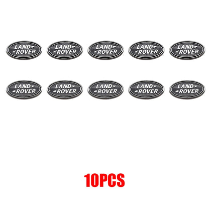 24MM Land Rover Logo Remote Key Emblem Sticker Range Rover Evoque - Black 10Pcs