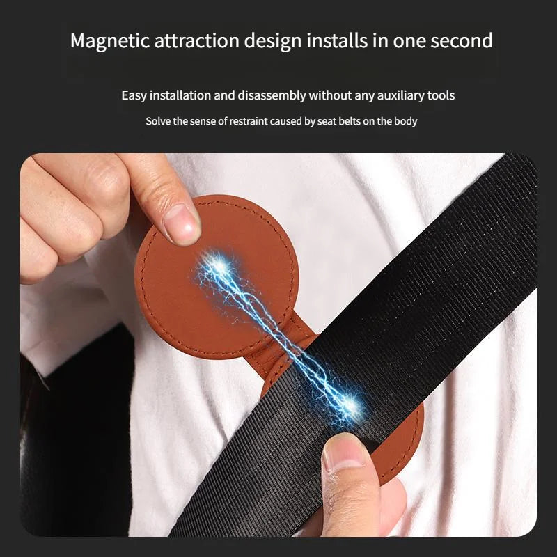 Adjustable Seat Belt Positioner for Child or Pregnancy Use