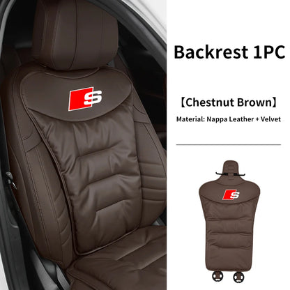 Audi Seat Covers | Universal Front & Rear Cushion Protectors - Cushion Mocha Brown