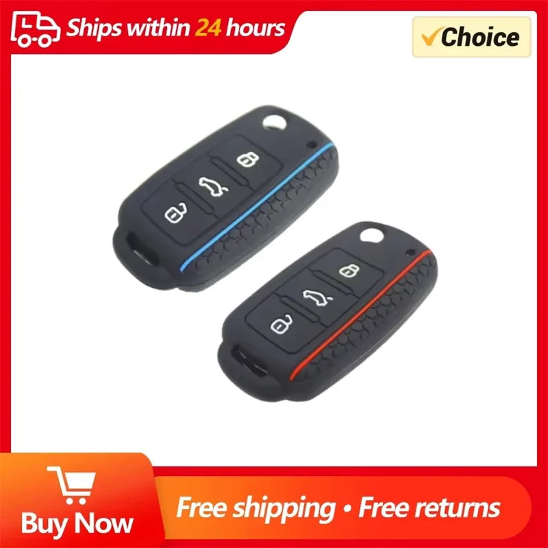 VW Golf, Skoda Superb & Seat Leon 3 Button Silicone Key Cover