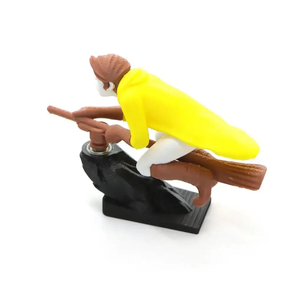 Witch Wizard Car Dashboard Ornament – Broomstick Drift Decor