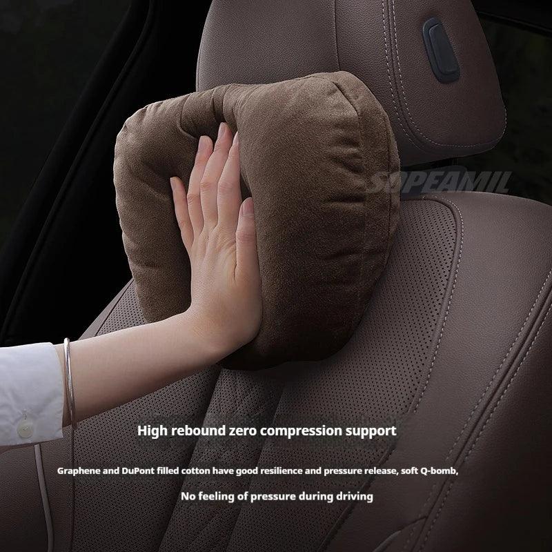 Volvo Car Headrest & Lumbar Support Pillow - Orange Headrest